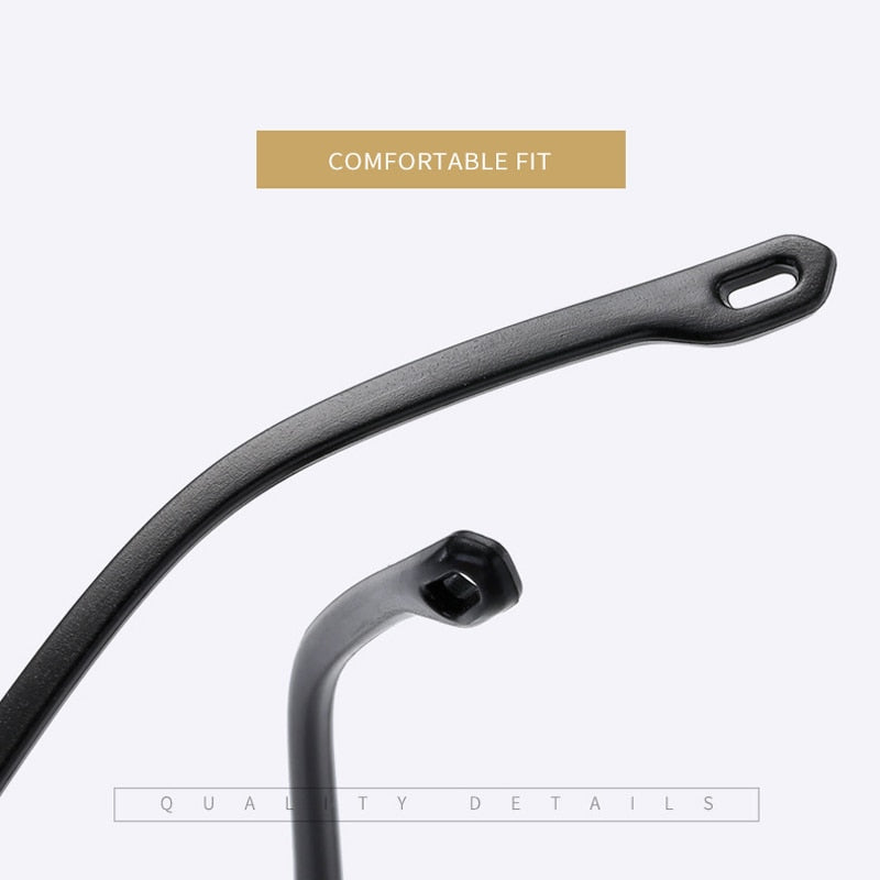Iboode Women's Rimless Square Acetate Reading Glasses 5132 Reading Glasses Iboode