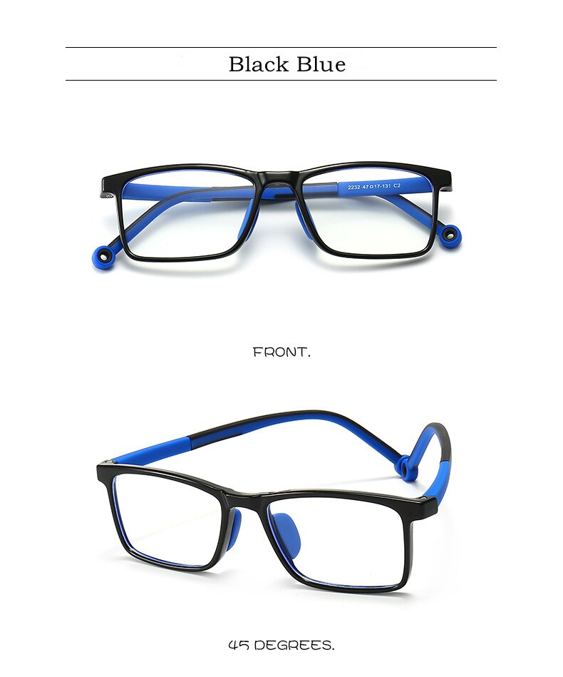 Yimaruili Unisex Children's Full Rim TR 90 Resin Frame Eyeglasses 2232 Full Rim Yimaruili Eyeglasses