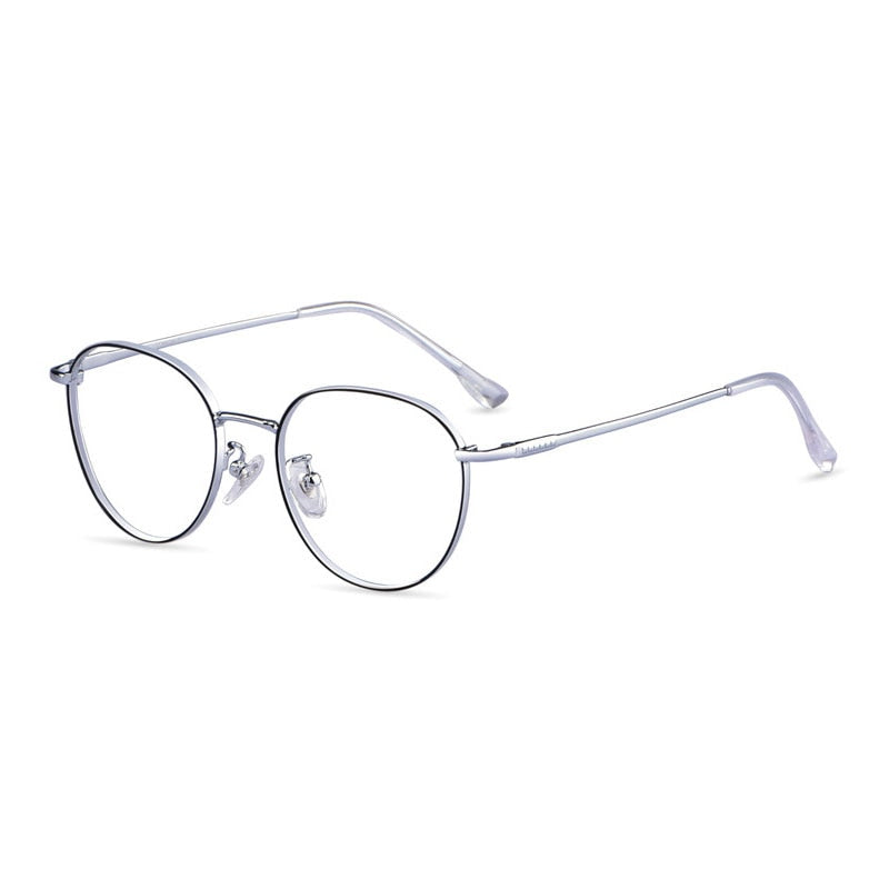 Hotony Unisex Full Rim Titanium Alloy Polygonal Frame Eyeglasses 80047 Full Rim Hotony