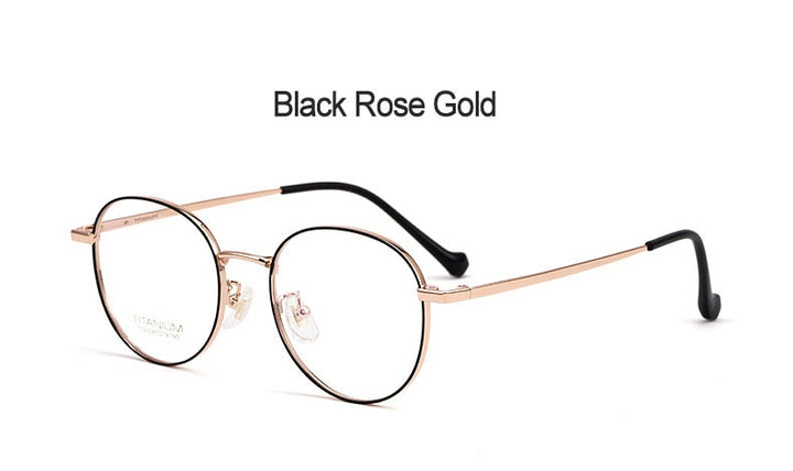 Hotochki Unisex Full Rim Polygon Beta Titanium Frame Eyeglasses 3933 Full Rim Hotochki