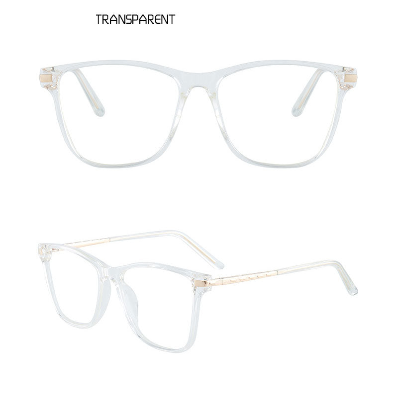 Hotony Women's Full Rim TR 90 Resin Square Frame Eyeglasses 7039 Full Rim Hotony