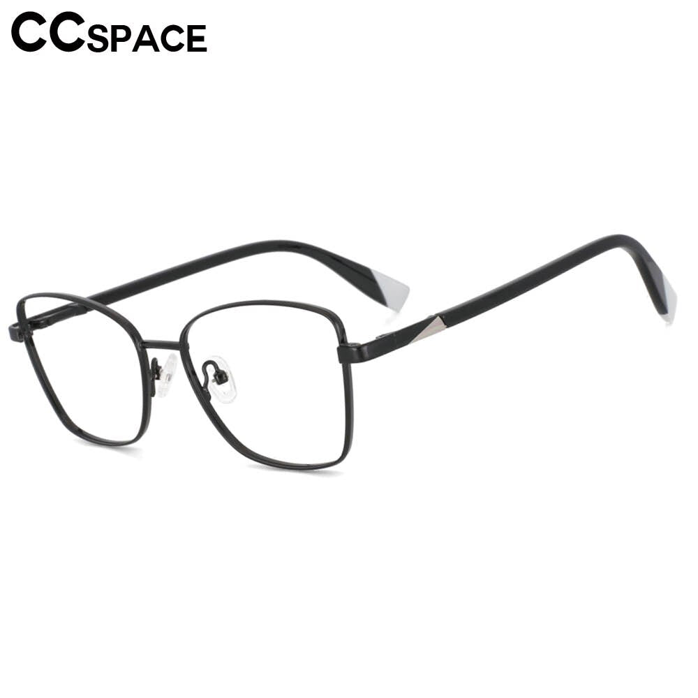 CCspace Women's Full Rim Square Alloy Frame Eyeglasses 53704 Full Rim CCspace