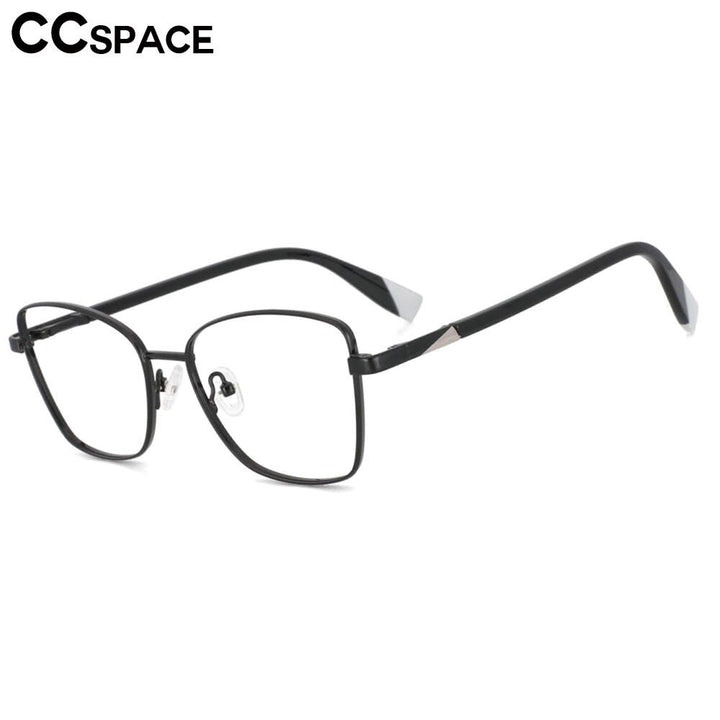 CCspace Women's Full Rim Square Alloy Frame Eyeglasses 53704 Full Rim CCspace