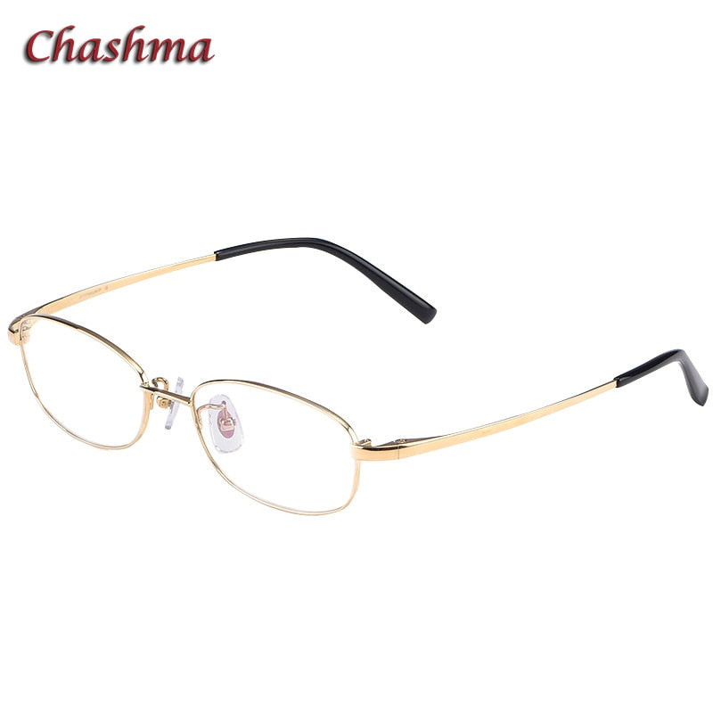 Chashma Ochki Unisex Full Rim Square Titanium Eyeglasses 10196 Full Rim Chashma Ochki