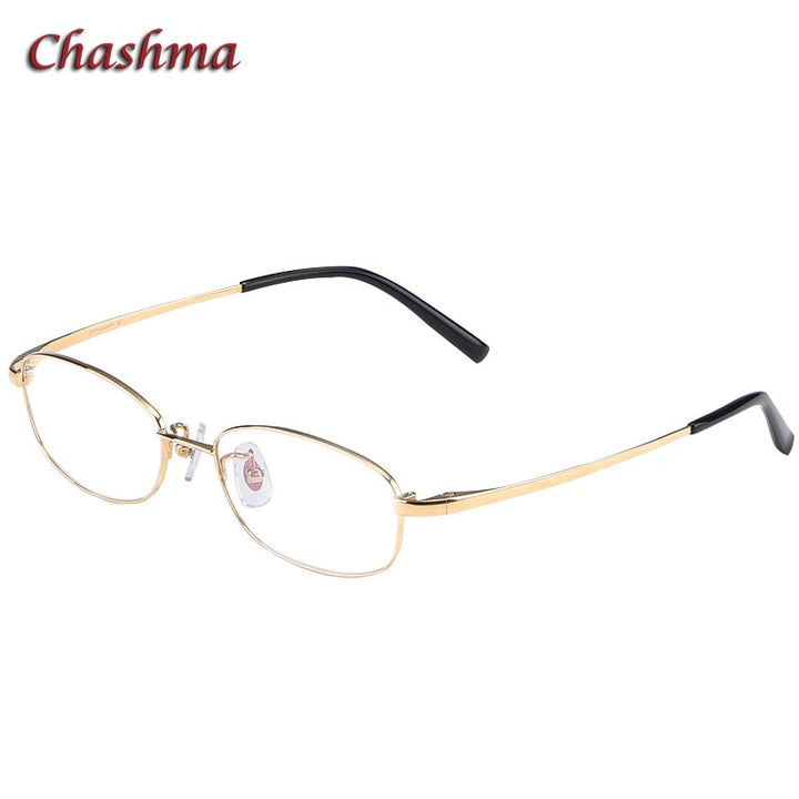 Chashma Ochki Unisex Full Rim Square Titanium Eyeglasses 10196 Full Rim Chashma Ochki