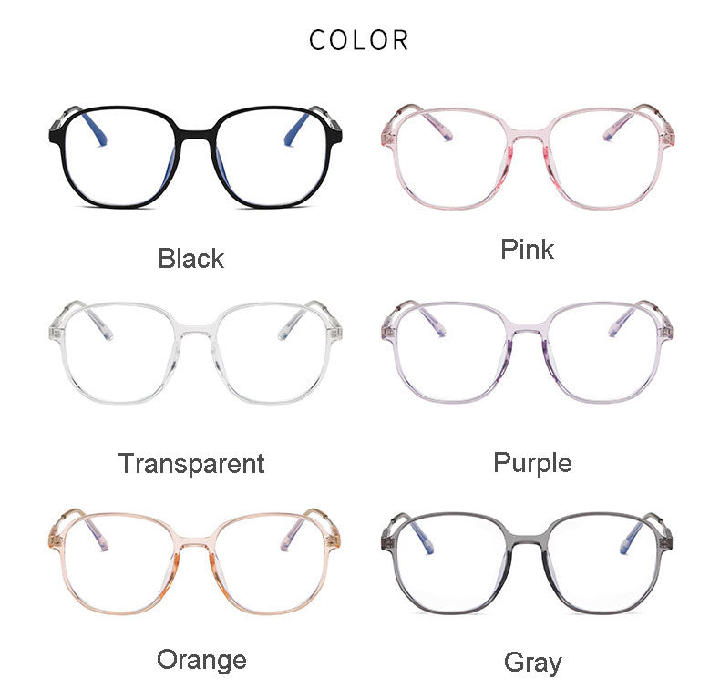 Hotony Unisex Full Rim Polygonal Square TR 90 Resin Frame Eyeglasses 60153 Full Rim Hotony