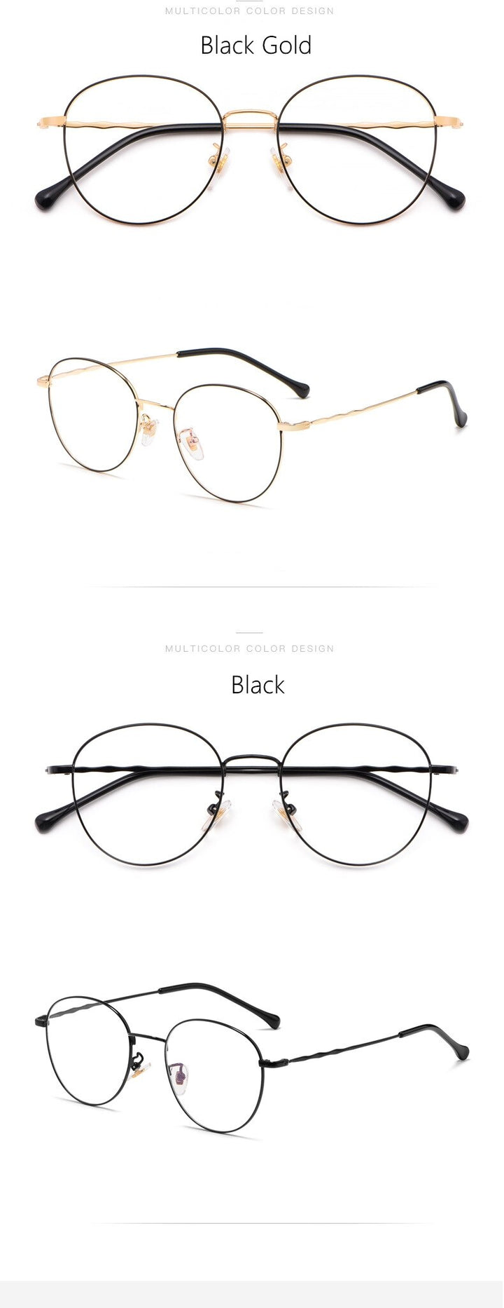 Yimaruili Unisex Full Rim Round Titanium Frame Eyeglasses 2011 Full Rim Yimaruili Eyeglasses