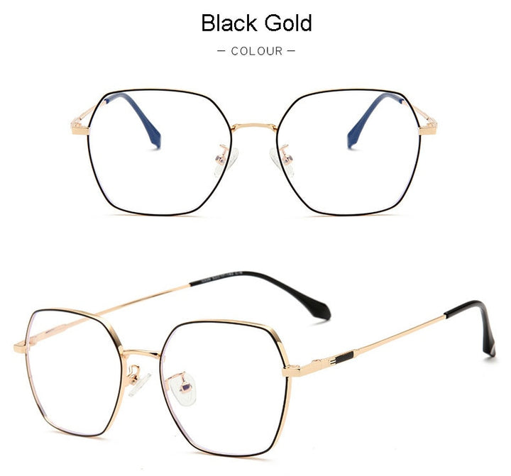 Hotochki Unisex Full Rim Alloy Frame Spring Hinge Eyeglasses 9339 Full Rim Hotochki