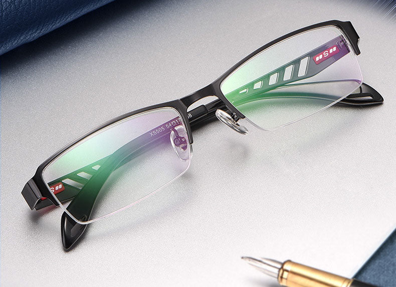 Reven Jate Xs505 Unisex Semi Rim Alloy Tr 90  Eyeglasses Semi Rim Reven Jate