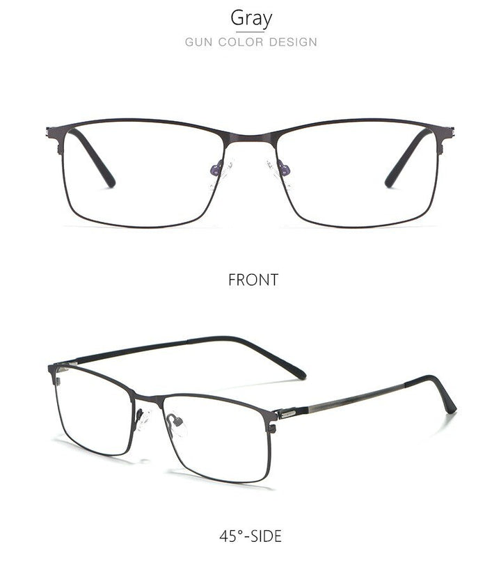 Yimaruili Men's Full Rim Alloy Frame Eyeglasses P9847 Full Rim Yimaruili Eyeglasses
