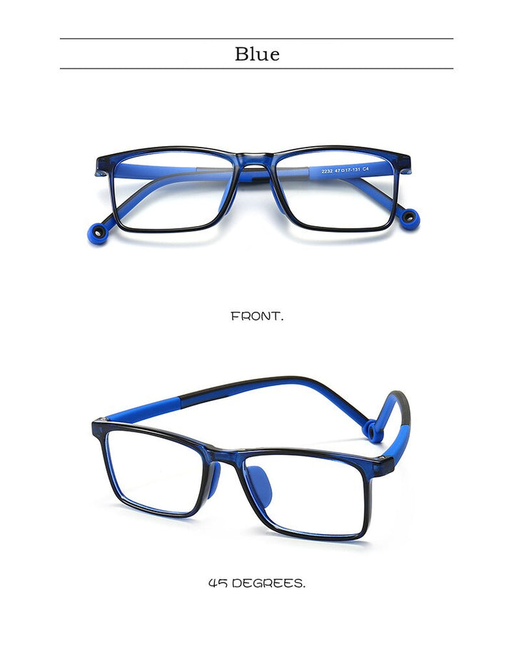 Yimaruili Unisex Children's Full Rim TR 90 Resin Frame Eyeglasses 2232 Full Rim Yimaruili Eyeglasses