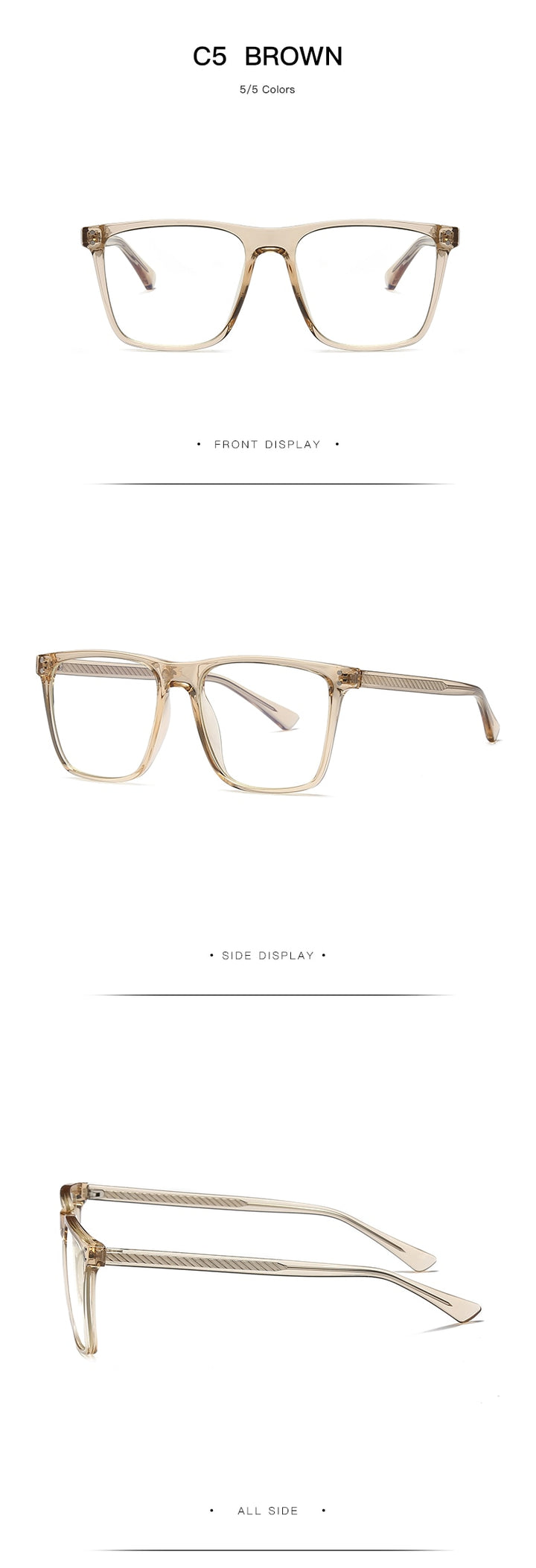 Hotochki Women's Full Rim Square TR-90 Resin Frame Eyeglasses 2023 Full Rim Hotochki