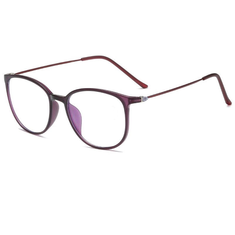 Yimaruili Unisex Full Rim Acetate Frame Myopic Or Presbyopic Anti Blue Light Reading Glasses Y872 Reading Glasses Yimaruili Eyeglasses Purple 0