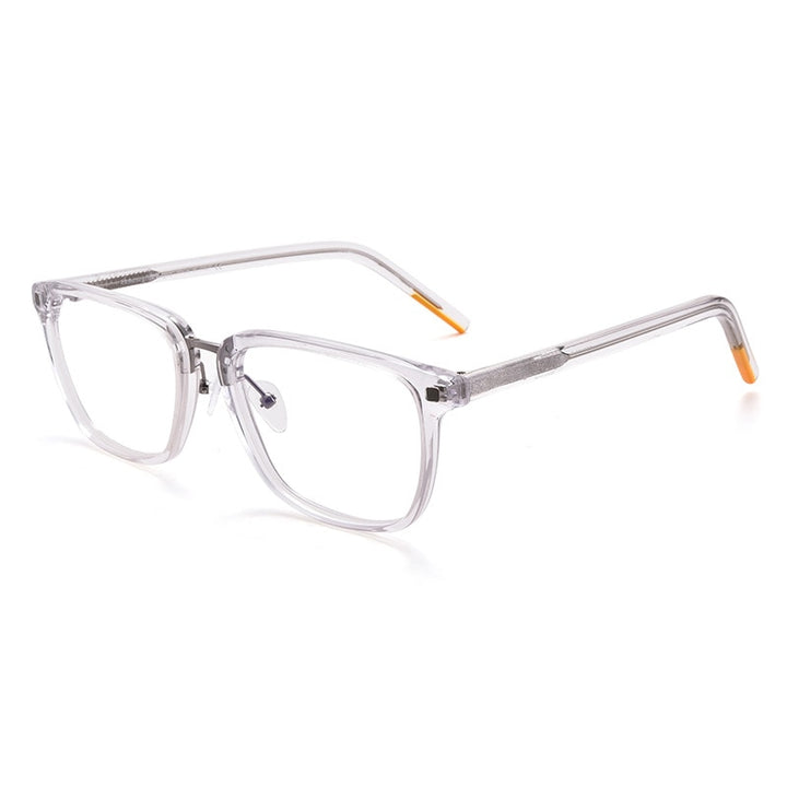 Gatenac Unisex Full Rim Square Acetate Frame Eyeglasses Gxyj312 Full Rim Gatenac 3