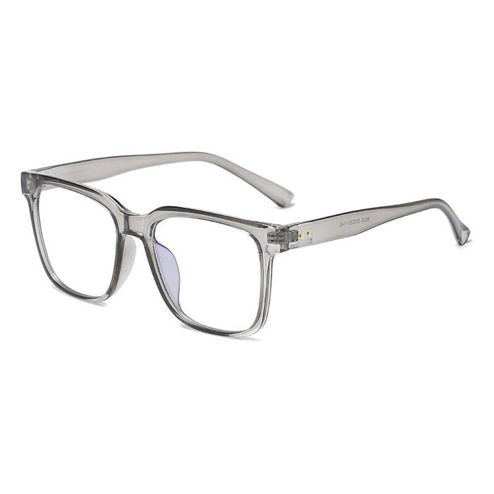Hotony Unisex Full Rim Square Acetate Eyeglasses 8822 Full Rim Hotony Gray