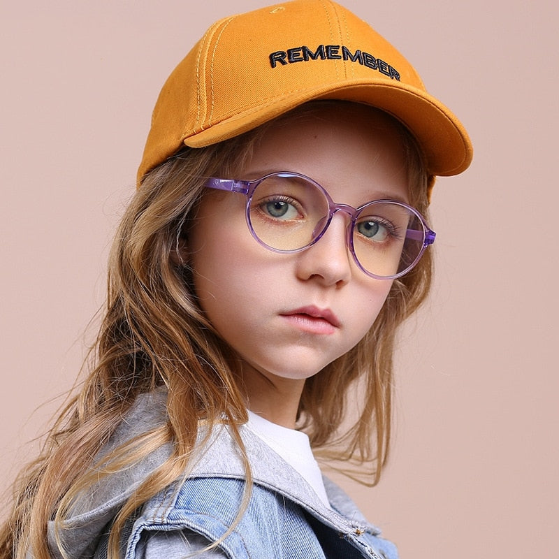 Yimaruili Unisex Children's Full Rim Acetate Frame Eyeglasses YKF2040 Full Rim Yimaruili Eyeglasses