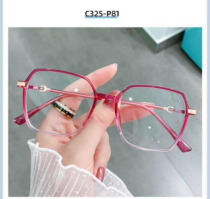 Hotony Women's Full Rim TR 90 Resin Square Frame Eyeglasses Lk303 Full Rim Hotony