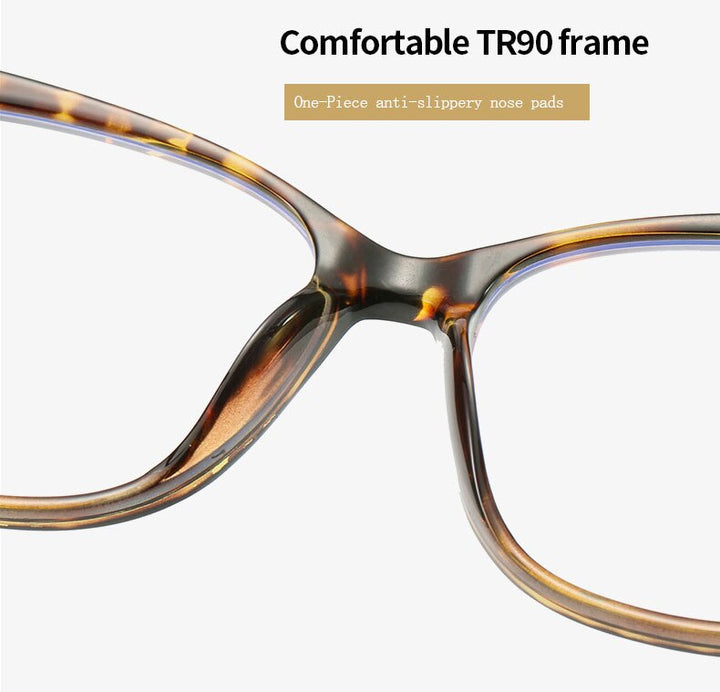 Hotochki Unisex Full Rim Cat Eye TR-90 Resin Frame Eyeglasses 2001 Full Rim Hotochki