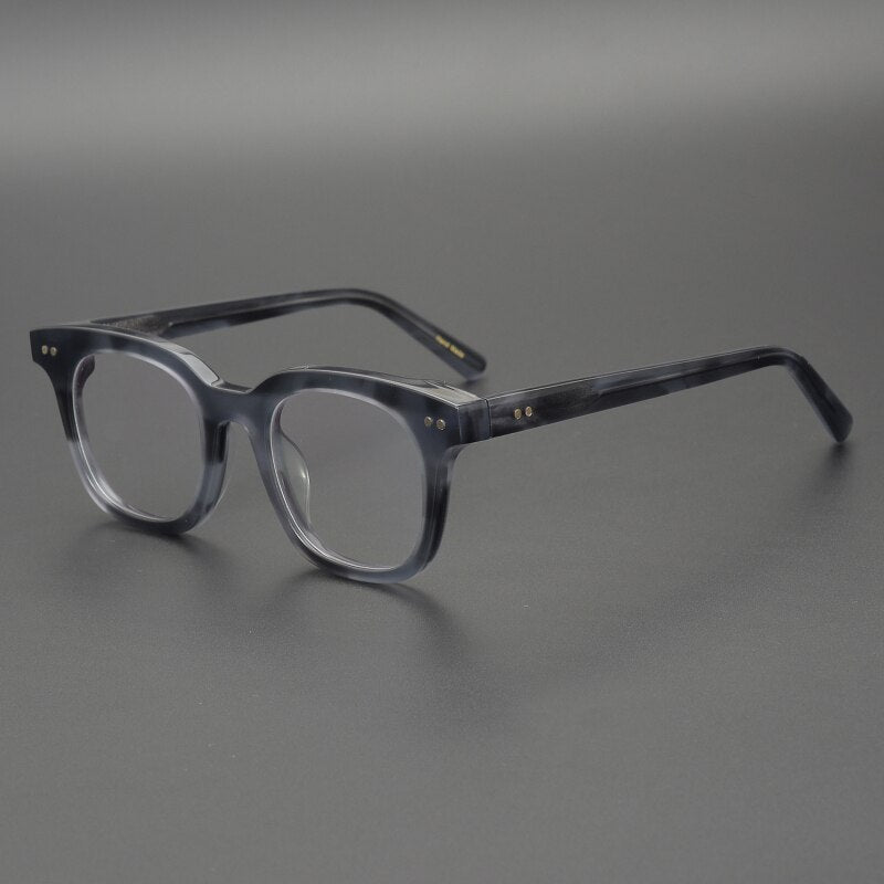 Gatenac Unisex Full Rim Square Acetate Frame Eyeglasses  Gxyj163 Full Rim Gatenac