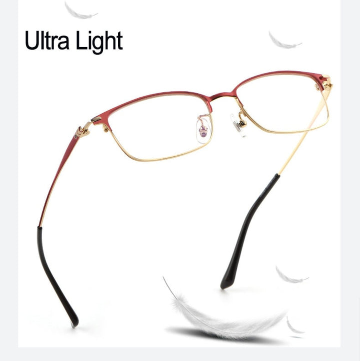 Hotochki Women's Full Rim Titanium Frame Eyeglasses 86061 Full Rim Hotochki