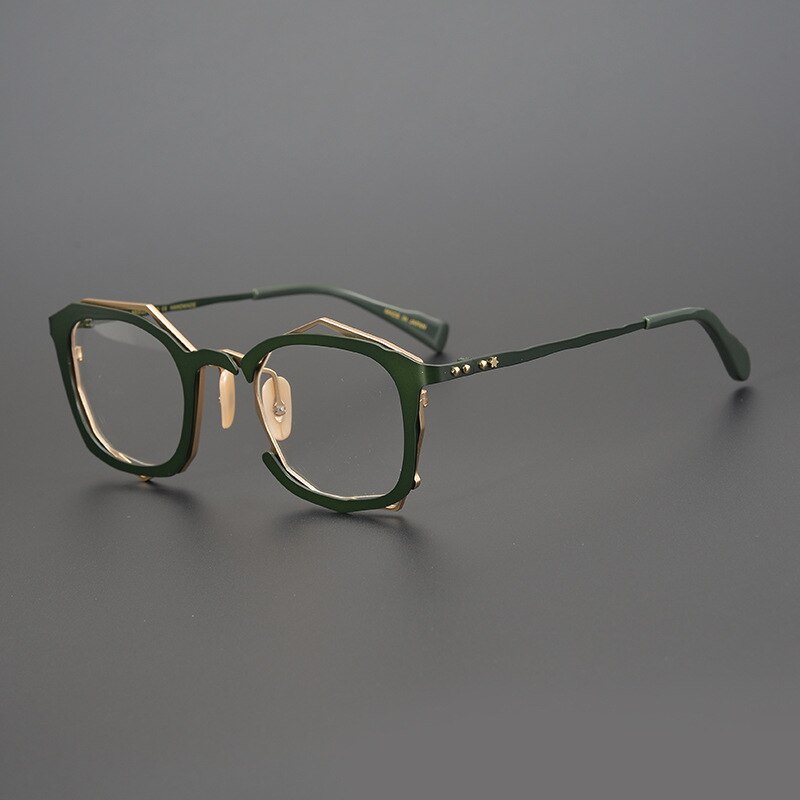 Gatenac Unisex Full Rim Square Titanium Alloy Frame Eyeglasses Gxyj360 Full Rim Gatenac 3