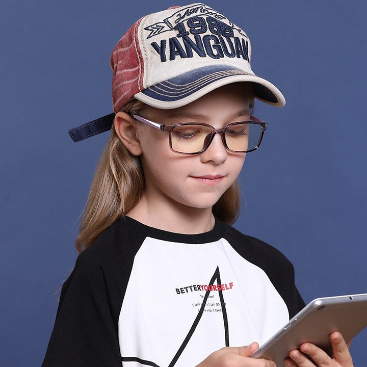 Yimaruili Unisex Children's Full Rim Silicone Frame Eyeglasses F1817 Full Rim Yimaruili Eyeglasses