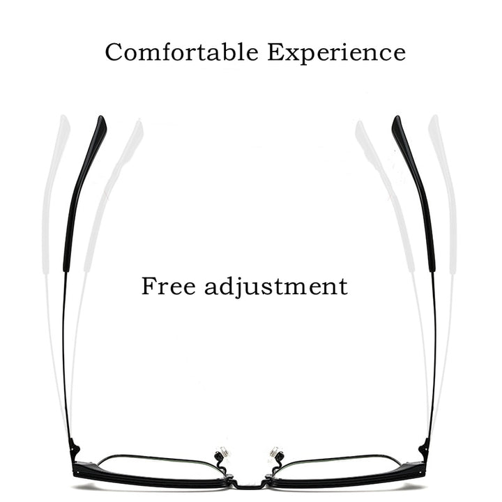 Yimaruili Men's Full Rim IP Plated β Titanium Square Frame Eyeglasses 2311YJ Full Rim Yimaruili Eyeglasses