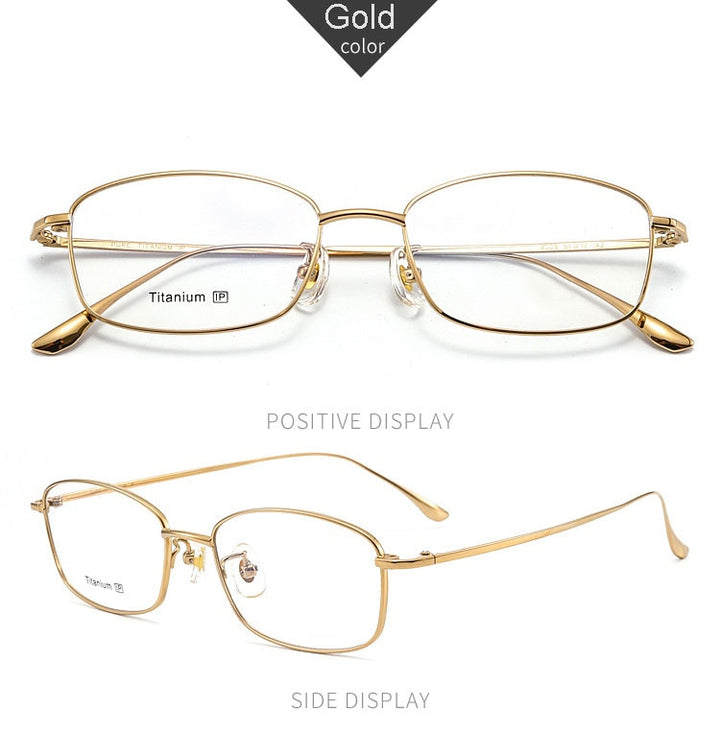 Hotochki Men's Full Rim Titanium Frame Eyeglasses 8508 Full Rim Hotochki