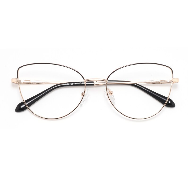Laoyehui Women's Eyeglasses Cat Eye Alloy Frame 18004 Full Rim Laoyehui C5