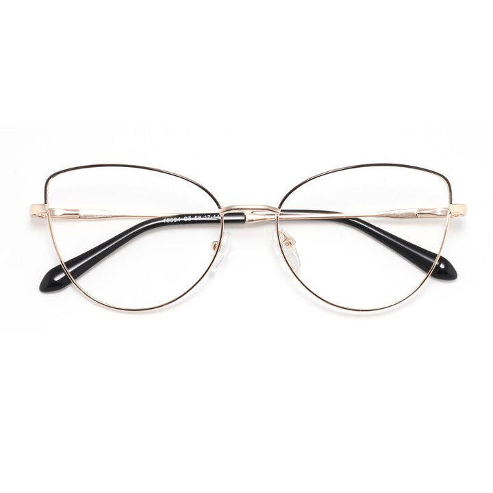 Laoyehui Women's Eyeglasses Cat Eye Alloy Frame 18004 Full Rim Laoyehui C5