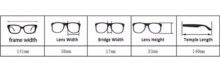 Reven Jate Xs505 Unisex Semi Rim Alloy Tr 90  Eyeglasses Semi Rim Reven Jate