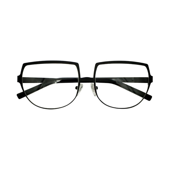 Yujo Unisex Cosplay Full Rim Flat Top Round Alloy Eyeglasses Y007 Full Rim Yujo