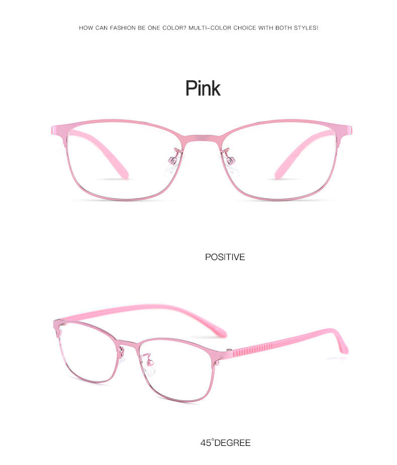 Hotony Women's Full Rim TR 90 Resin Alloy Square Frame Eyeglasses 3569 Full Rim Hotony