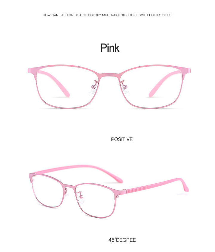 Hotony Women's Full Rim TR 90 Resin Alloy Square Frame Eyeglasses 3569 Full Rim Hotony