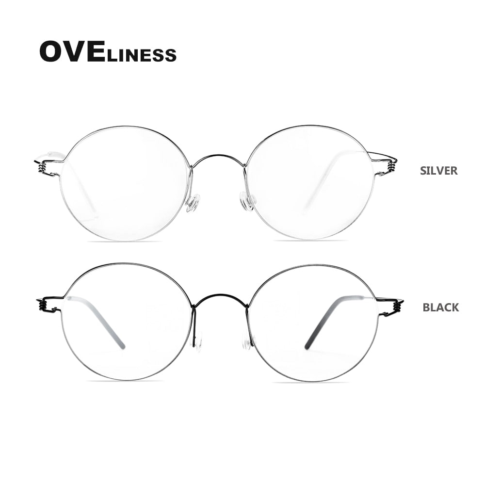 Oveliness Unisex Full RimTitanium Screwless Eyeglasses Ols02 Full Rim Oveliness