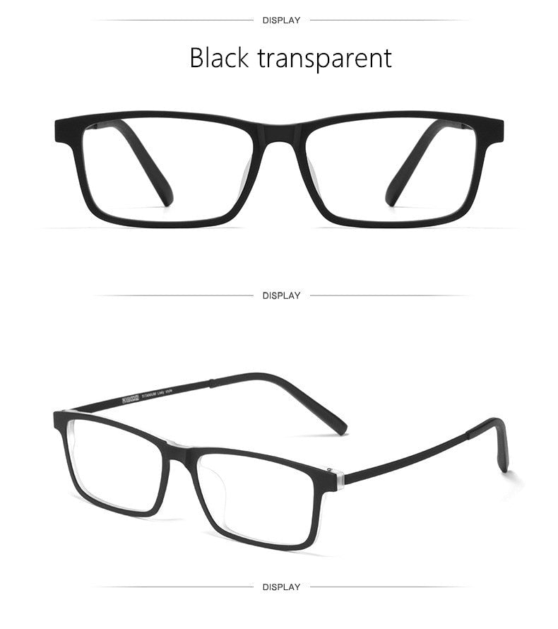 Yimaruili Unisex Full Rim Titanium Frame Eyeglasses 8836X Full Rim Yimaruili Eyeglasses