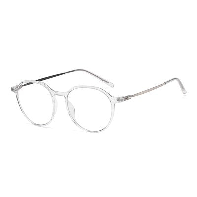 Ralferty Unisex Full Rim Irregular Square Alloy Tr 90 Acetate Eyeglasses D903 Full Rim Ralferty C26 Transparent China