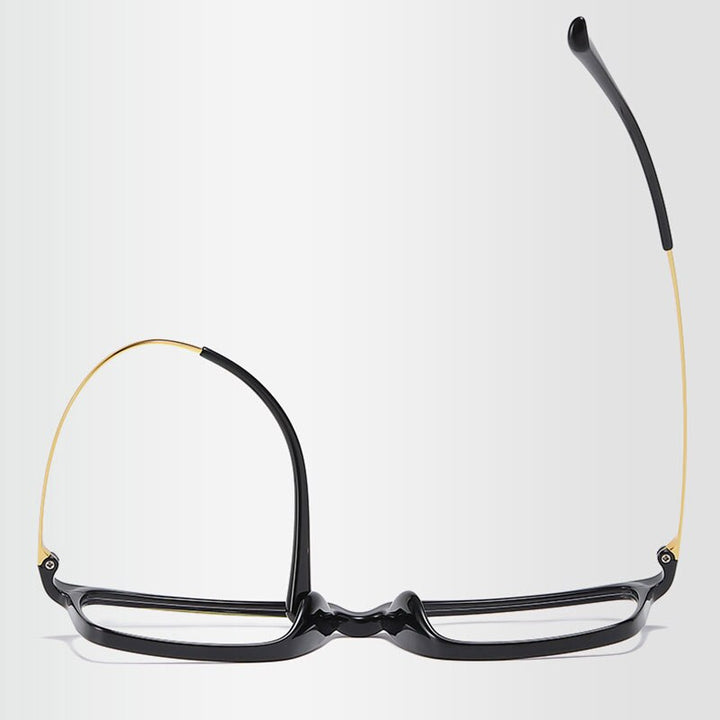 Hotochki Men's Full Rim Beta Titanium Frame Rectangular Eyeglasses 7036 Full Rim Hotochki