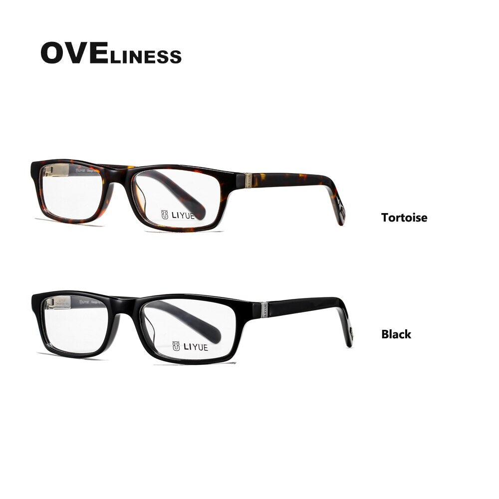 Oveliness Unisex Full Rim Square Acetate Eyeglasses Lb01 Full Rim Oveliness