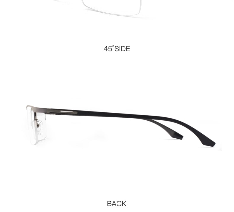 Hotochki Unisex Semi Rim Alloy Frame Eyeglasses P9001 Semi Rim Hotochki
