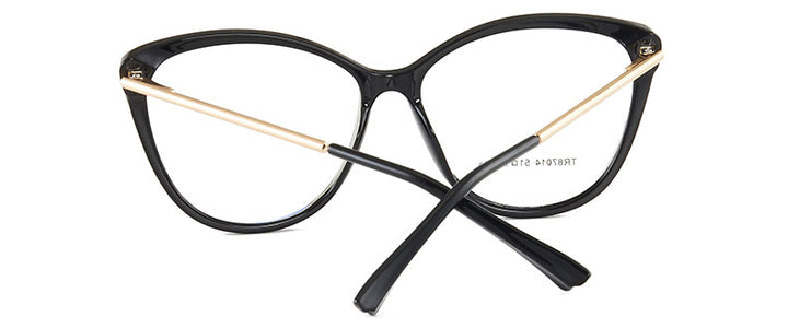 Hotony Women's Full Rim TR 90 Resin Cat Eye Frame Eyeglasses 7014 Full Rim Hotony