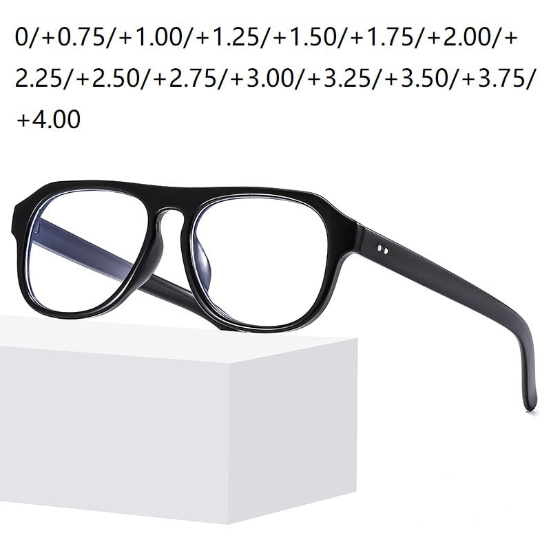 Cubojue Unisex Full Rim Square Tr 90 Titanium Reading Glasses Zn3529 Reading Glasses Cubojue