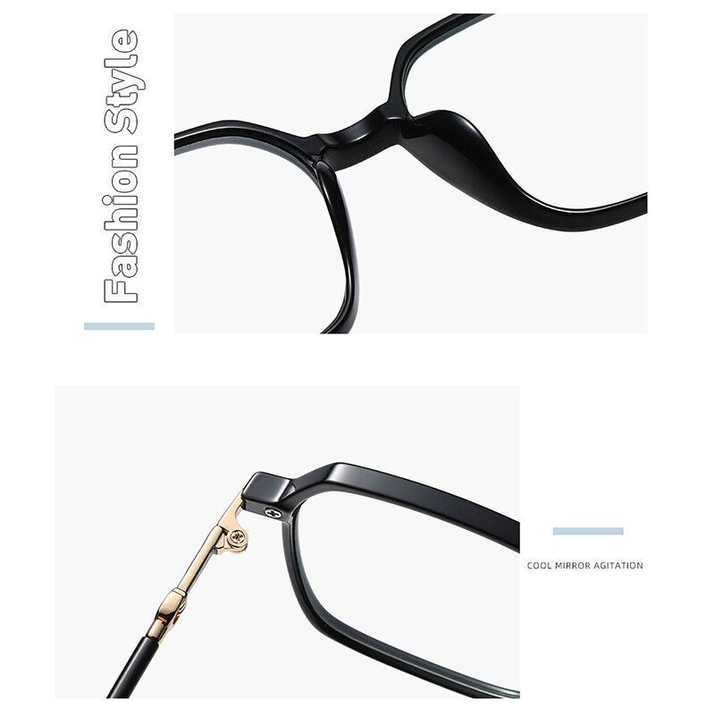 Hotony Women's Full Rim TR 90 Resin Square Frame Eyeglasses Lk303 Full Rim Hotony