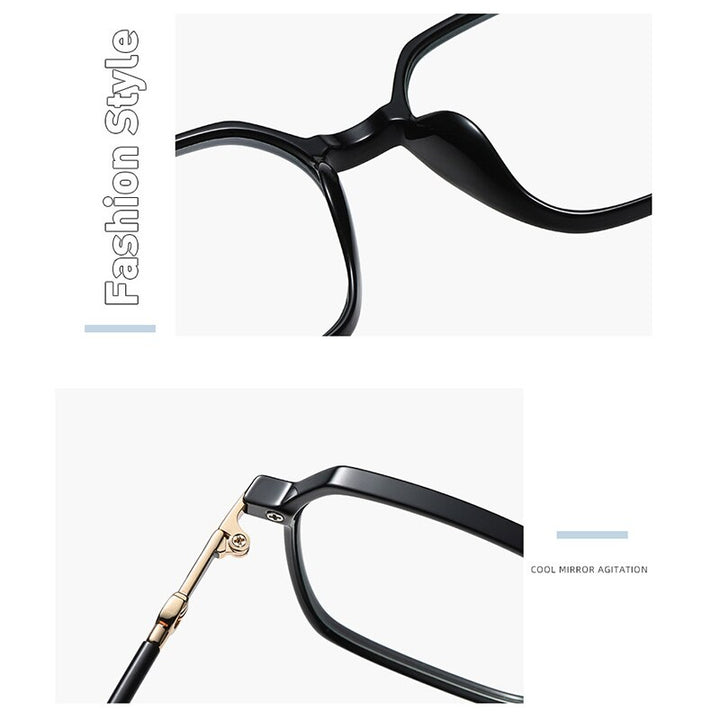 Hotony Women's Full Rim TR 90 Resin Square Frame Eyeglasses Lk303 Full Rim Hotony