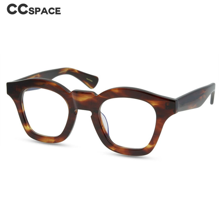 CCspace Unisex Full Rim Round Acetate Reading Glasses R47361 Reading Glasses CCspace