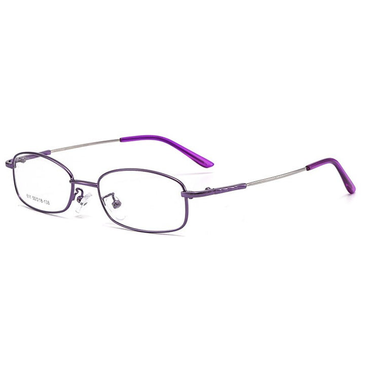 Hotochki Unisex Full Rim Alloy Frame Eyeglasses 611 Full Rim Hotochki Purple