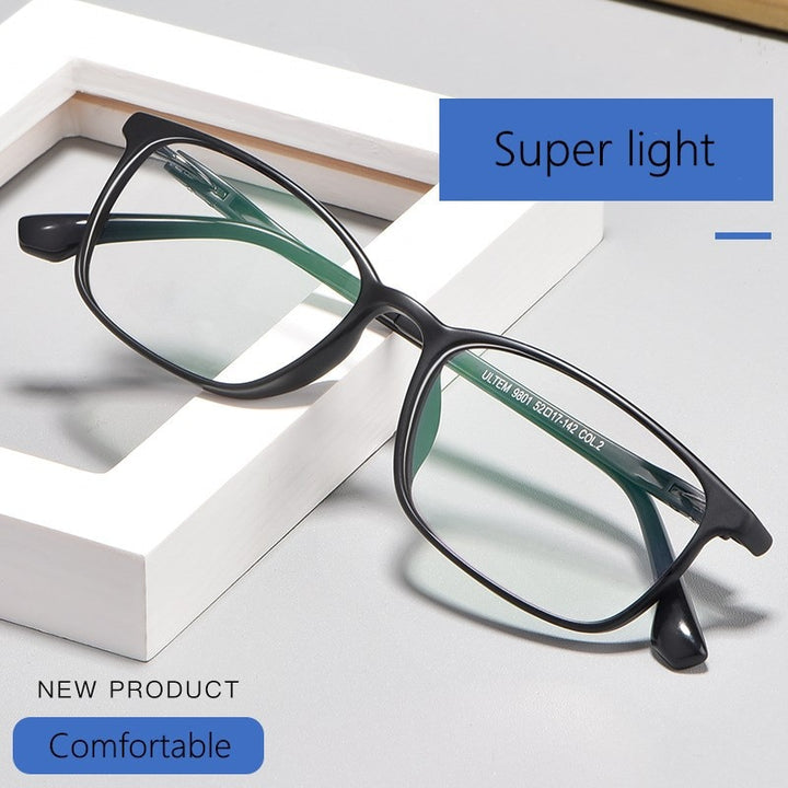 Yimaruili Unisex Full Rim Ultem Frame Eyeglasses 9801 Full Rim Yimaruili Eyeglasses