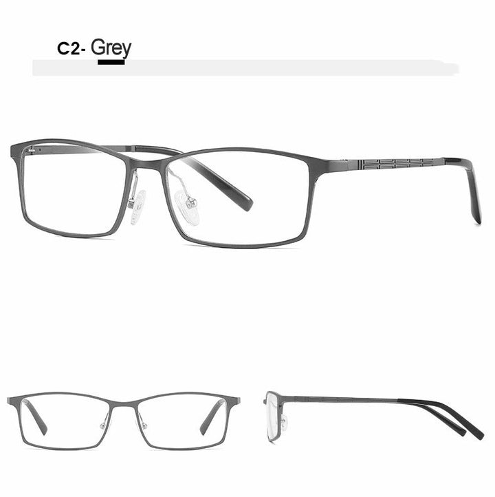Hotochki Unisex Full Rim Alloy Frame Square Eyeglasses 6300 Full Rim Hotochki