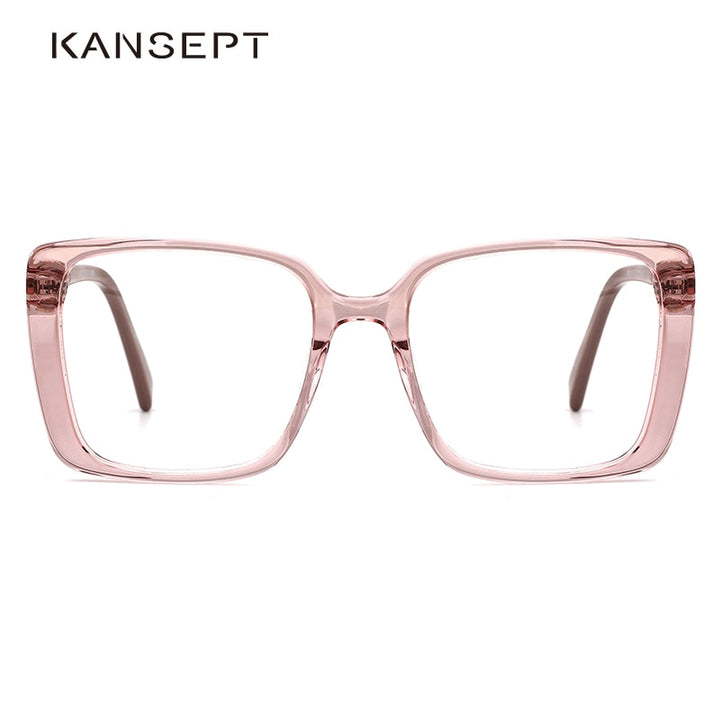 Kansept Women's Full Rim Square Acetate Alloy Frame Eyeglasses Mg6114 Full Rim Kansept