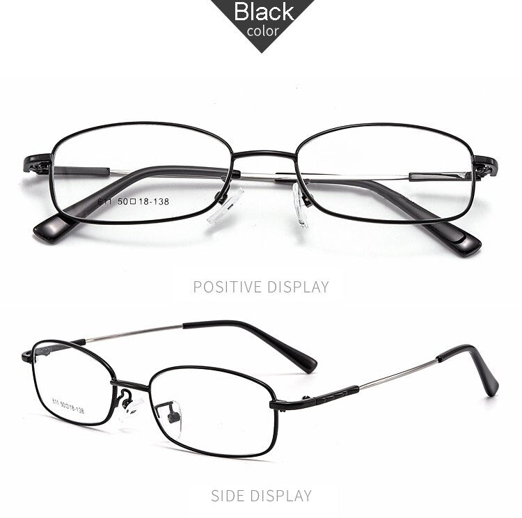Hotochki Unisex Full Rim Alloy Frame Eyeglasses 611 Full Rim Hotochki